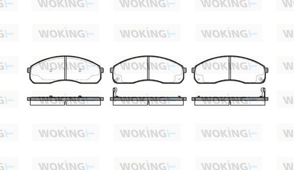 Woking P9213.12 - Kit pastiglie freno, Freno a disco autozon.pro