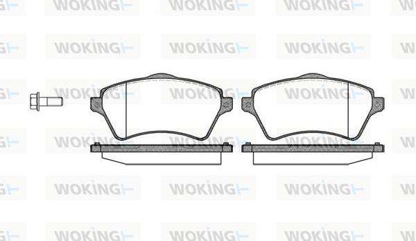 Woking P9223.00 - Kit pastiglie freno, Freno a disco autozon.pro