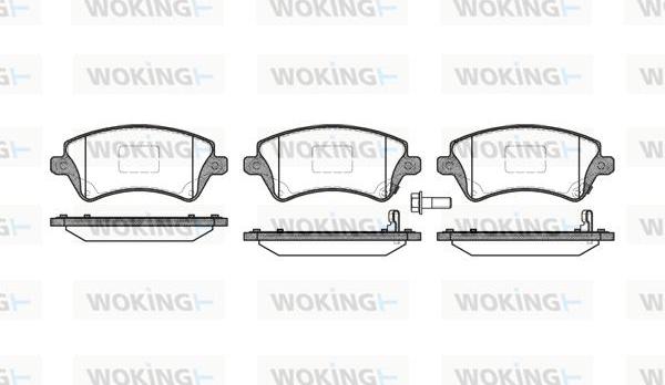 Woking P9223.12 - Kit pastiglie freno, Freno a disco autozon.pro