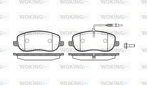 Woking P9793.12 - Kit pastiglie freno, Freno a disco autozon.pro