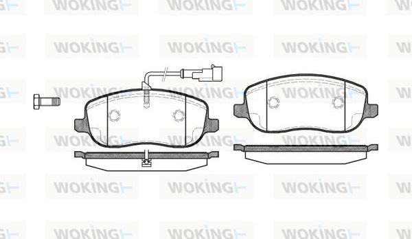 Woking P9793.31 - Kit pastiglie freno, Freno a disco autozon.pro