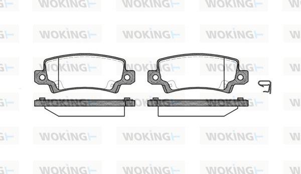 Woking P9743.02 - Kit pastiglie freno, Freno a disco autozon.pro