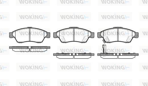 Woking P9753.01 - Kit pastiglie freno, Freno a disco autozon.pro