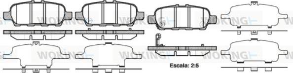 Woking P9763.41 - Kit pastiglie freno, Freno a disco autozon.pro