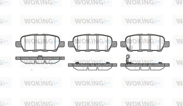 Woking P9763.01 - Kit pastiglie freno, Freno a disco autozon.pro