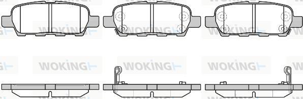 Woking P9763.29 - Kit pastiglie freno, Freno a disco autozon.pro