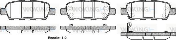 Woking P9763.21 - Kit pastiglie freno, Freno a disco autozon.pro