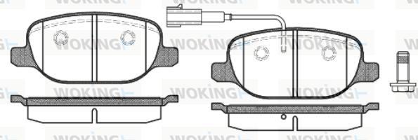 Woking P9783.02 - Kit pastiglie freno, Freno a disco autozon.pro