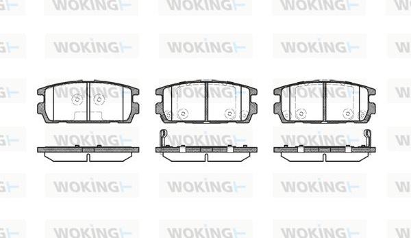 Woking P9773.02 - Kit pastiglie freno, Freno a disco autozon.pro