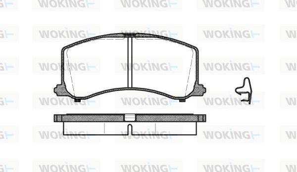 Woking P4953.02 - Kit pastiglie freno, Freno a disco autozon.pro