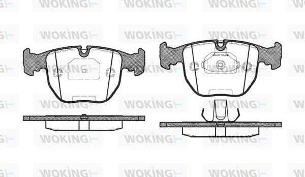 Woking P4963.00 - Kit pastiglie freno, Freno a disco autozon.pro