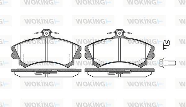 Woking P4903.02 - Kit pastiglie freno, Freno a disco autozon.pro