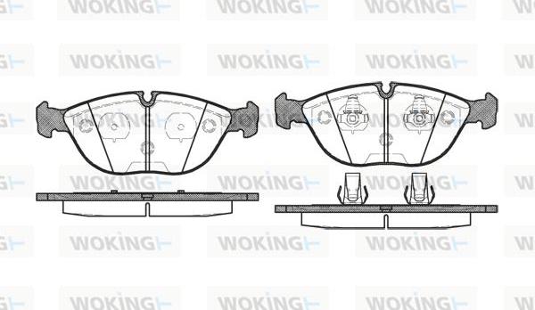 Woking P4973.00 - Kit pastiglie freno, Freno a disco autozon.pro