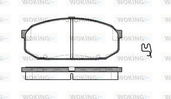 Woking P4043.02 - Kit pastiglie freno, Freno a disco autozon.pro