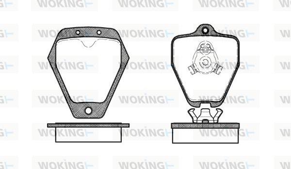 Woking P4083.10 - Kit pastiglie freno, Freno a disco autozon.pro