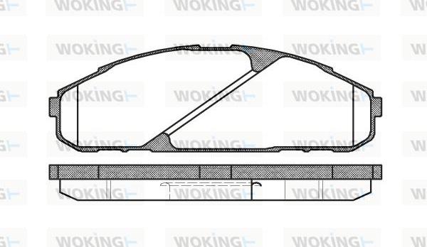 Woking P4073.00 - Kit pastiglie freno, Freno a disco autozon.pro