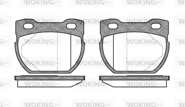 Woking P4843.00 - Kit pastiglie freno, Freno a disco autozon.pro