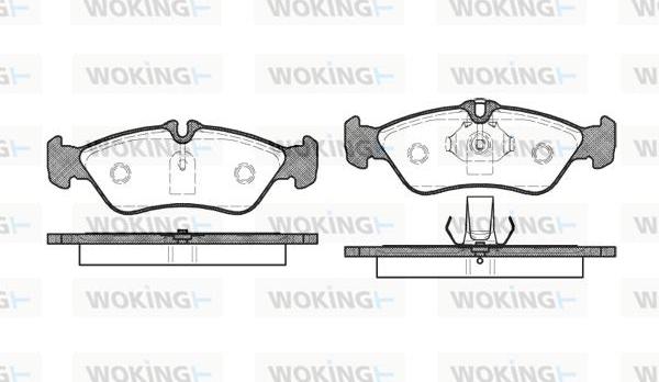 Woking P4803.00 - Kit pastiglie freno, Freno a disco autozon.pro