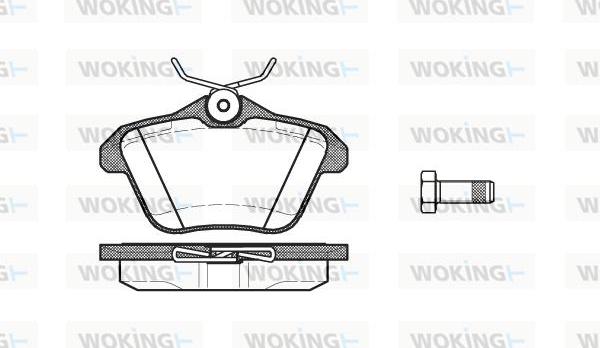 Woking P4813.10 - Kit pastiglie freno, Freno a disco autozon.pro