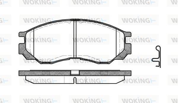 Woking P4833.00 - Kit pastiglie freno, Freno a disco autozon.pro