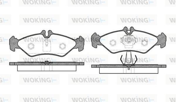 Woking P4793.00 - Kit pastiglie freno, Freno a disco autozon.pro