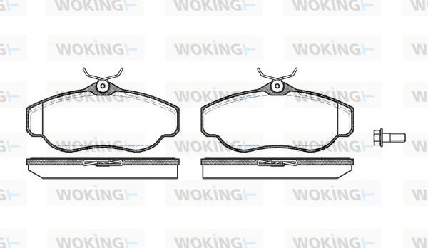 Woking P4763.00 - Kit pastiglie freno, Freno a disco autozon.pro