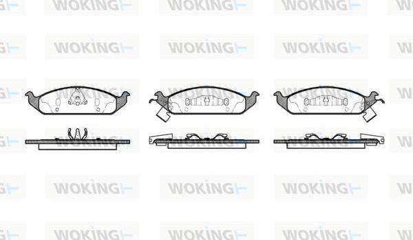 Woking P4703.02 - Kit pastiglie freno, Freno a disco autozon.pro