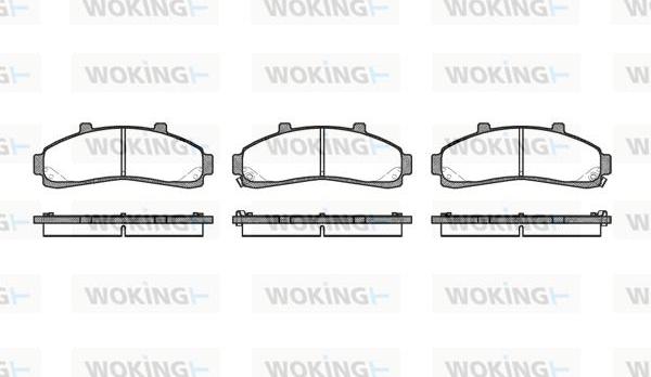 Woking P4713.02 - Kit pastiglie freno, Freno a disco autozon.pro