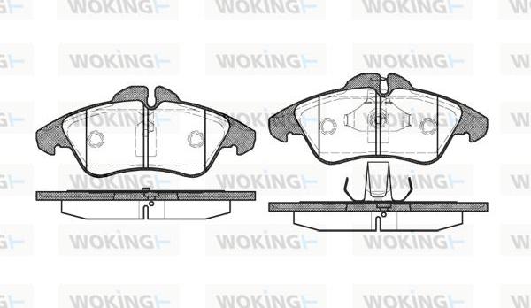 Woking P4783.00 - Kit pastiglie freno, Freno a disco autozon.pro