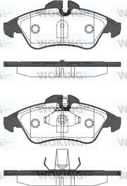 Woking P4783.10 - Kit pastiglie freno, Freno a disco autozon.pro