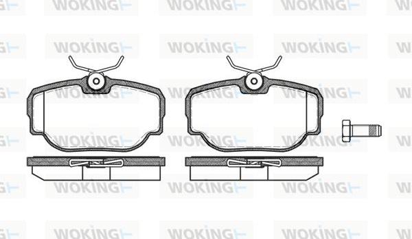 Woking P4773.00 - Kit pastiglie freno, Freno a disco autozon.pro