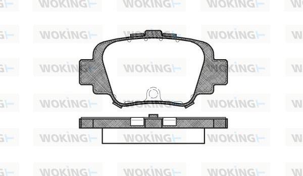 Woking P5993.00 - Kit pastiglie freno, Freno a disco autozon.pro