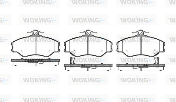 Woking P5943.02 - Kit pastiglie freno, Freno a disco autozon.pro