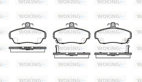 Woking P5903.02 - Kit pastiglie freno, Freno a disco autozon.pro