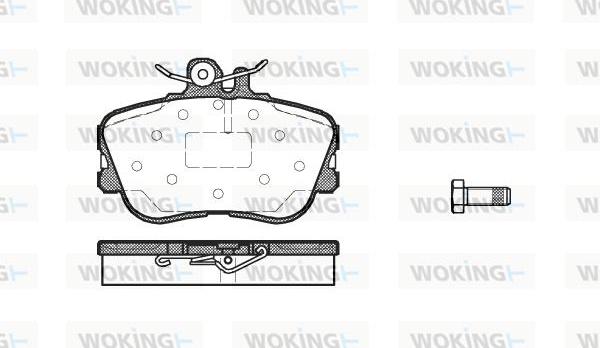 Woking P5453.00 - Kit pastiglie freno, Freno a disco autozon.pro