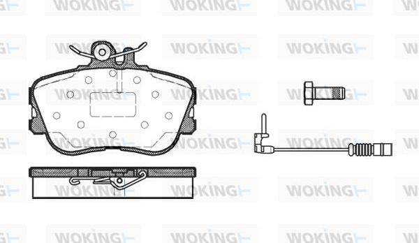 Woking P5453.02 - Kit pastiglie freno, Freno a disco autozon.pro