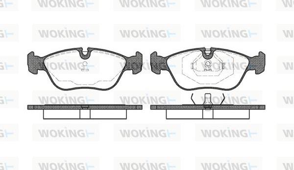 Woking P5463.00 - Kit pastiglie freno, Freno a disco autozon.pro