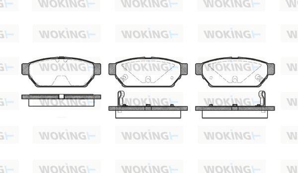 Woking P5403.02 - Kit pastiglie freno, Freno a disco autozon.pro