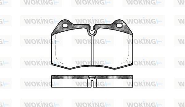 Woking P5413.00 - Kit pastiglie freno, Freno a disco autozon.pro