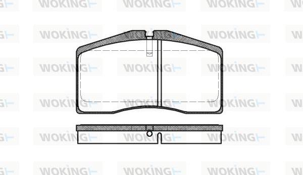 Woking P5483.00 - Kit pastiglie freno, Freno a disco autozon.pro