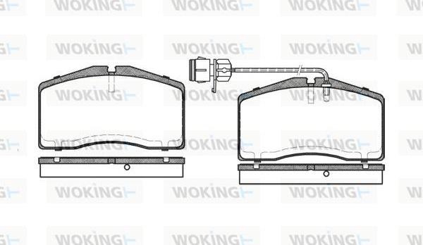 Woking P5483.02 - Kit pastiglie freno, Freno a disco autozon.pro