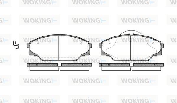 Woking P5423.04 - Kit pastiglie freno, Freno a disco autozon.pro