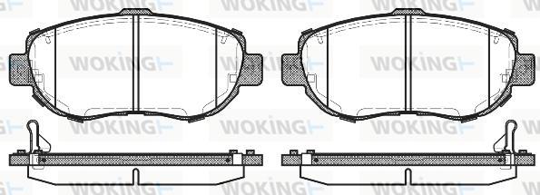 Woking P5563.14 - Kit pastiglie freno, Freno a disco autozon.pro