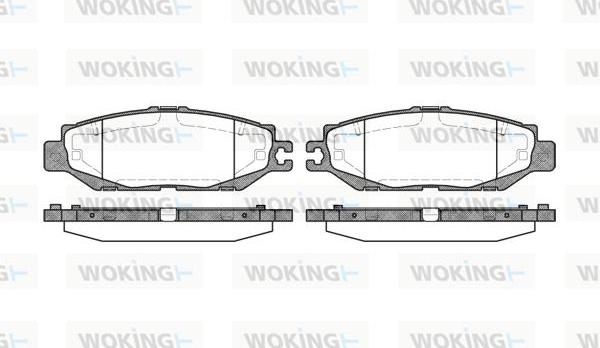 Woking P5573.00 - Kit pastiglie freno, Freno a disco autozon.pro