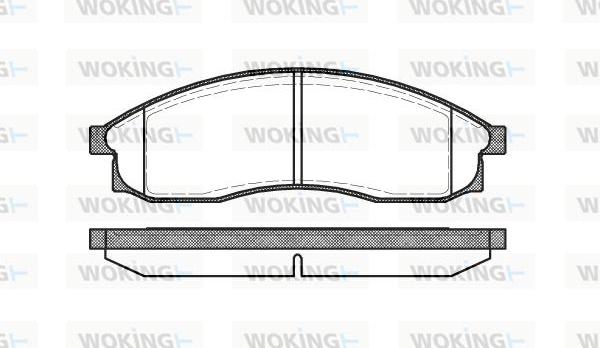 Woking P5693.00 - Kit pastiglie freno, Freno a disco autozon.pro