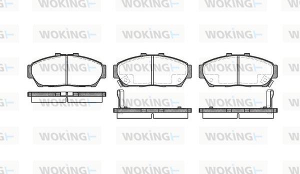 Woking P5643.02 - Kit pastiglie freno, Freno a disco autozon.pro