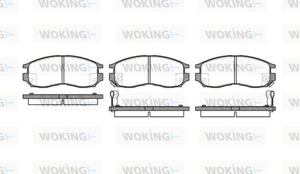 Woking P5603.02 - Kit pastiglie freno, Freno a disco autozon.pro