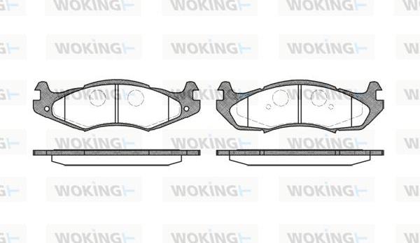 Woking P5633.00 - Kit pastiglie freno, Freno a disco autozon.pro