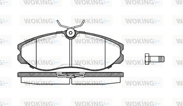 Woking P5623.00 - Kit pastiglie freno, Freno a disco autozon.pro