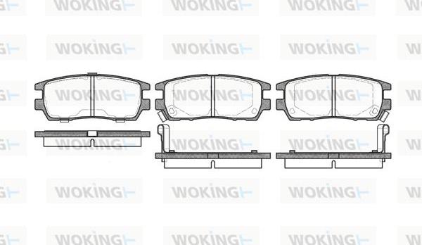 Woking P5053.02 - Kit pastiglie freno, Freno a disco autozon.pro